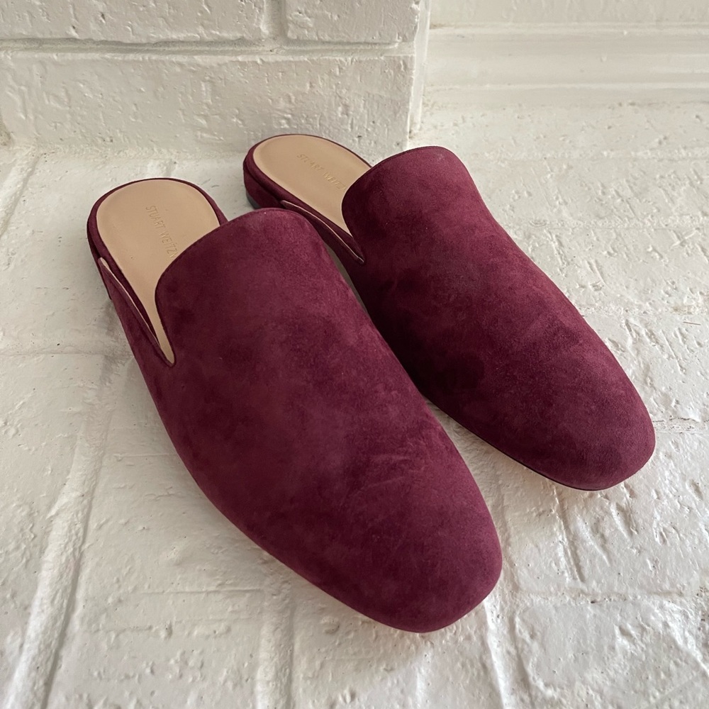 NEW Stuart Weitzman Meena Suede Mule